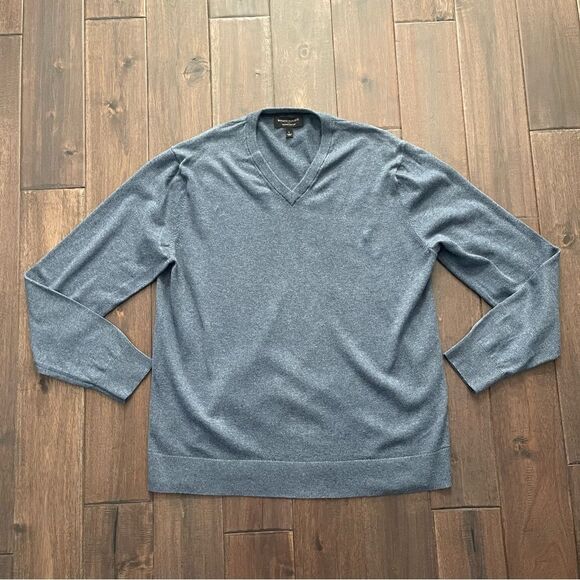 Banana Republic Light Blue Lightweight V-Neck Sweater L - Picture 1 of 3